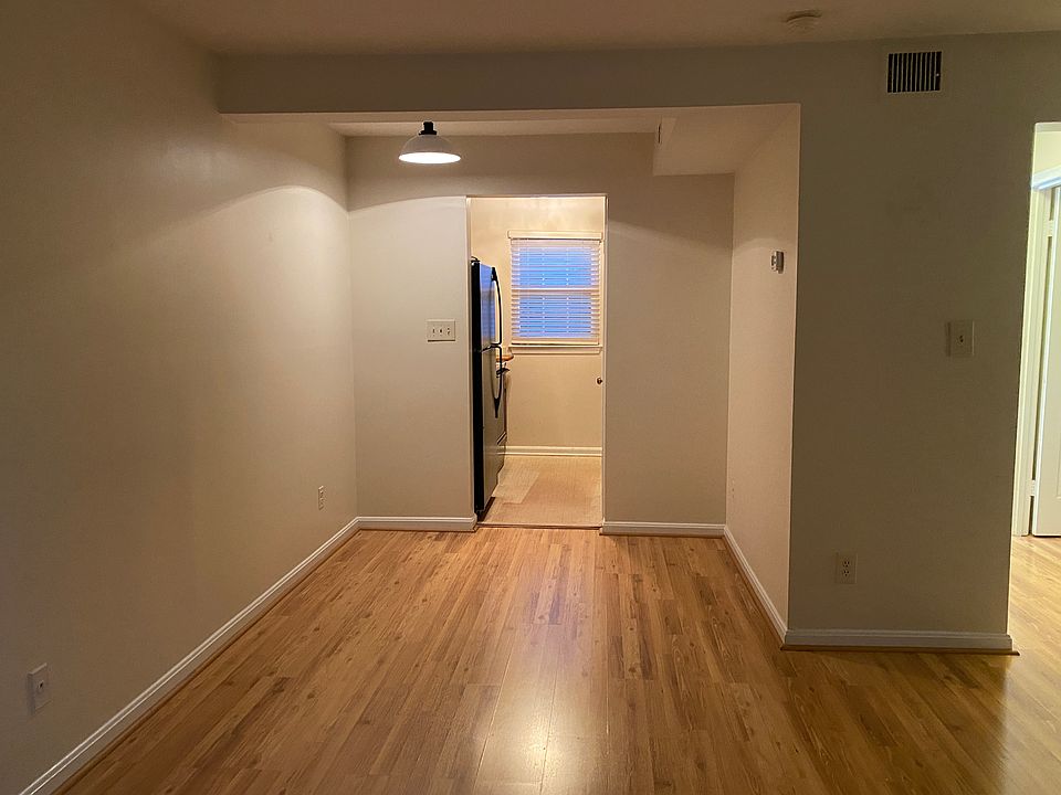 View into dining room and kitchen