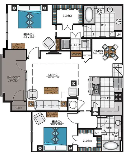 Floor plan B2