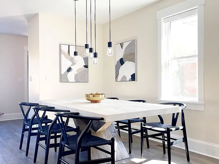 Hosting a dinner for eight? No sweat! Our dining table can seat 8 comfortably, so you can enjoy precious moments with your family and friends. #NoTableTooSmall #MakeYourHouseAHome