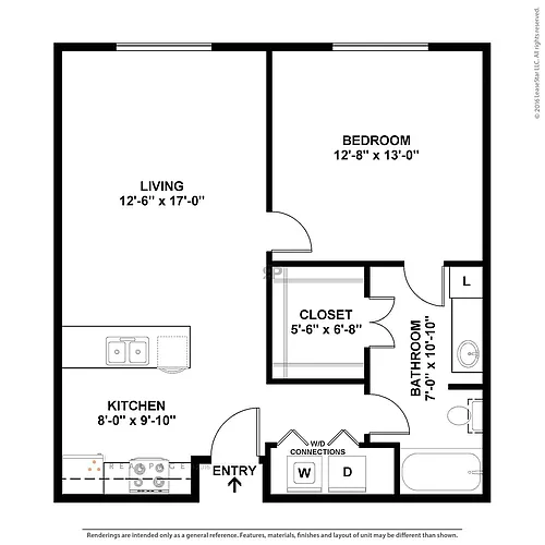 Floor plan One Bedroom