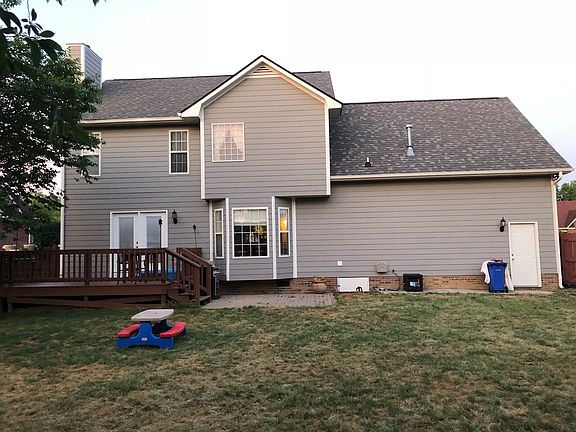 Large deck and privacy fence