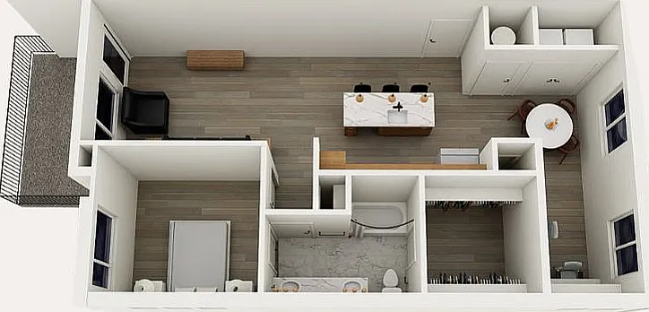 Plan A1 _ 1 Bed / Den / 1 Bath _ 950 SF Plan A1 _ 1 Bed / Den / 1 Bath _ 950 SF