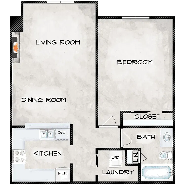 Floor plan 1/1.00