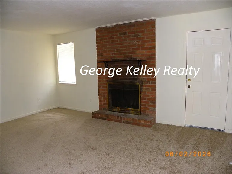Living Room with New Carpet and New window blind