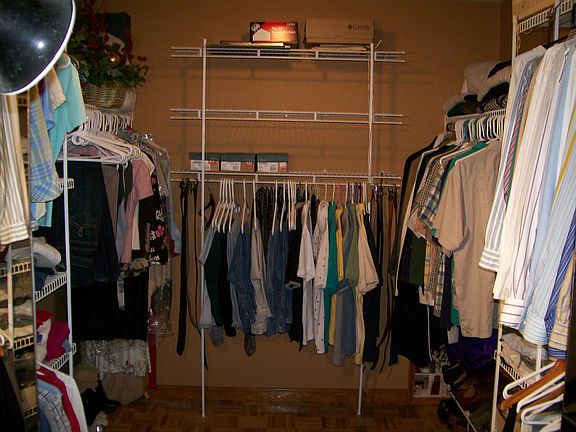 Master walk in closet