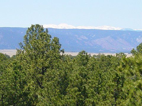 View of Mount Evans from back deck