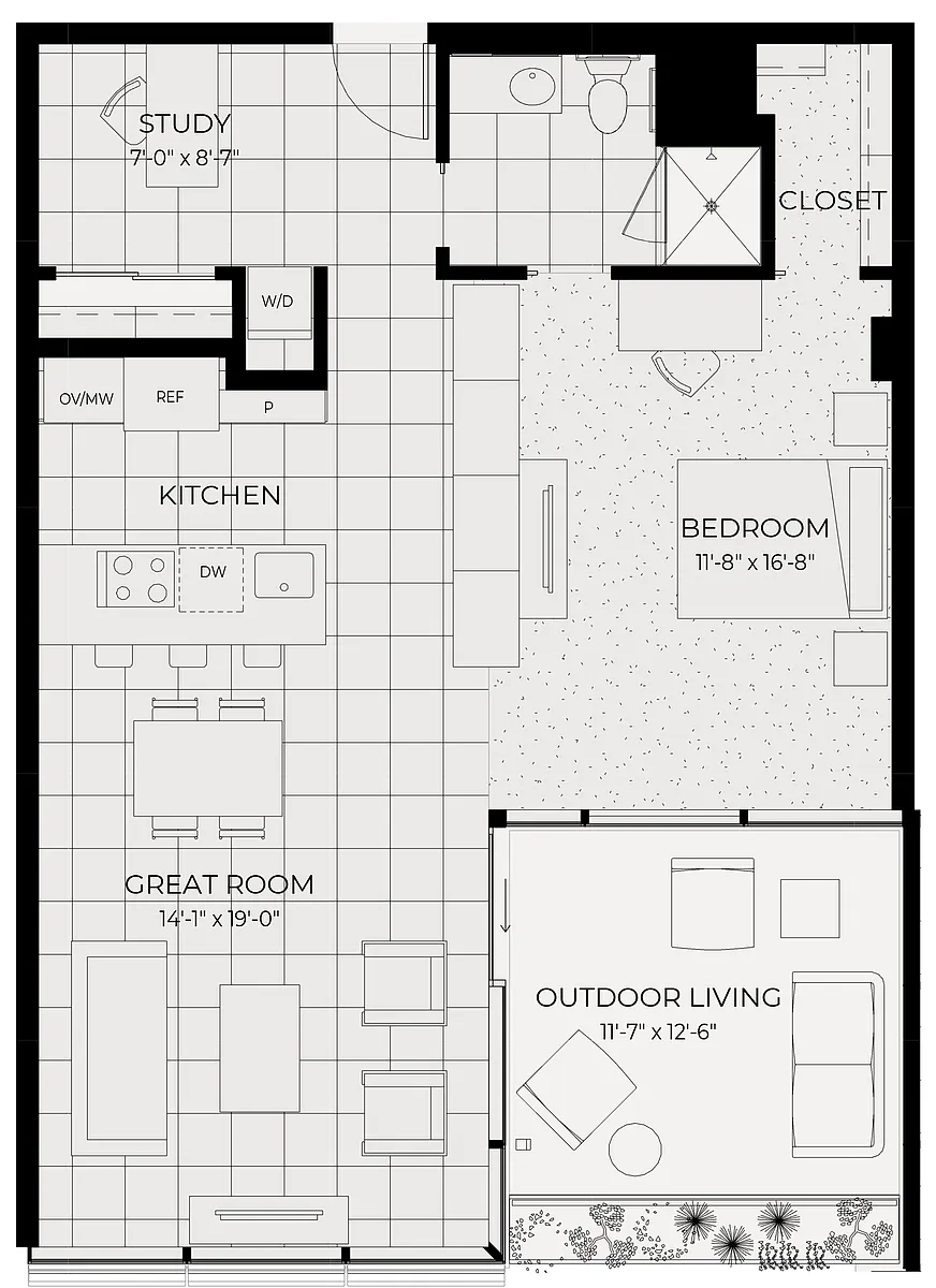 Floor plan Saltillo (Highland II)