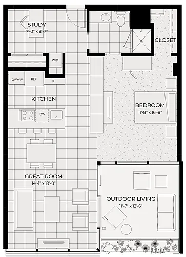 Floor plan Saltillo (Highland II)