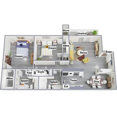 Floor plan The Burbank