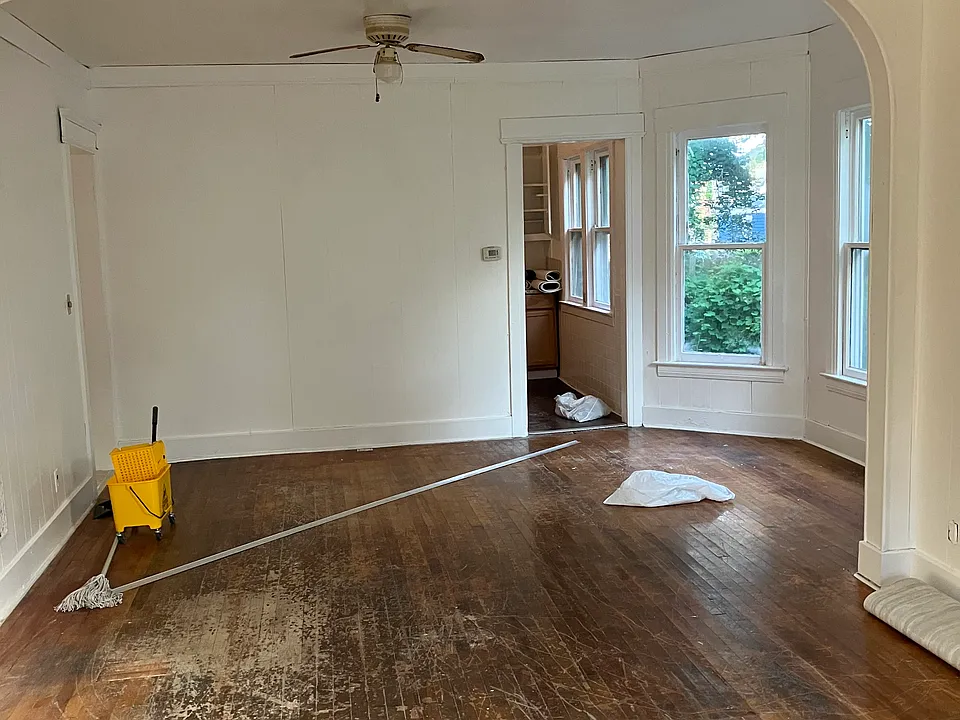 Living room connected with dining room