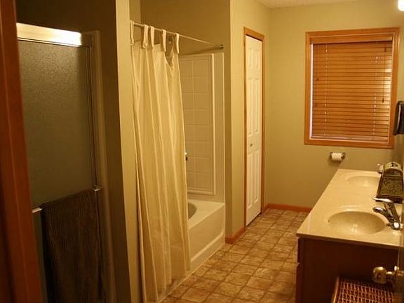 Shower and Large tub