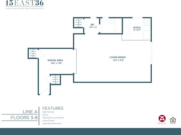 2nd image of 15 E 36th St APT 3A