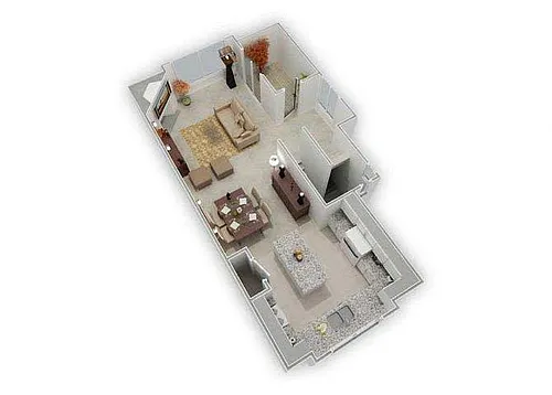 Floor plan Portsmith Townhome - Standard