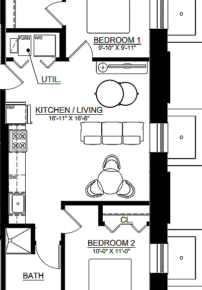 160.105 - Unit floor plan - Photo 160.105 - Unit floor plan - Photo