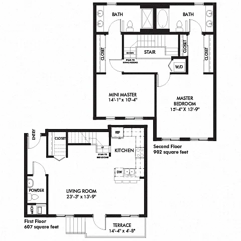 Floor plan Townhome - Savanna
