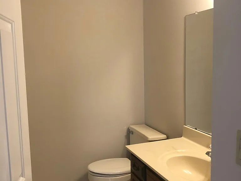 Downstairs half bath with laundry