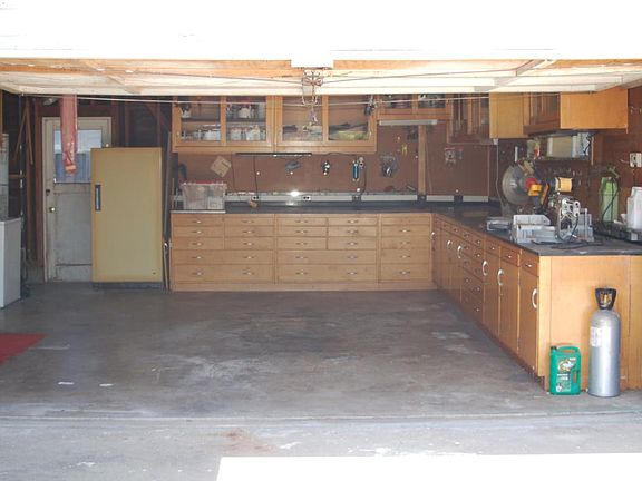 Inside garage