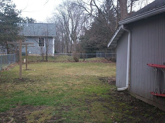 Fenced back yard