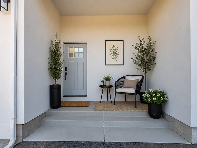 Entry features smart lock and ring door bell