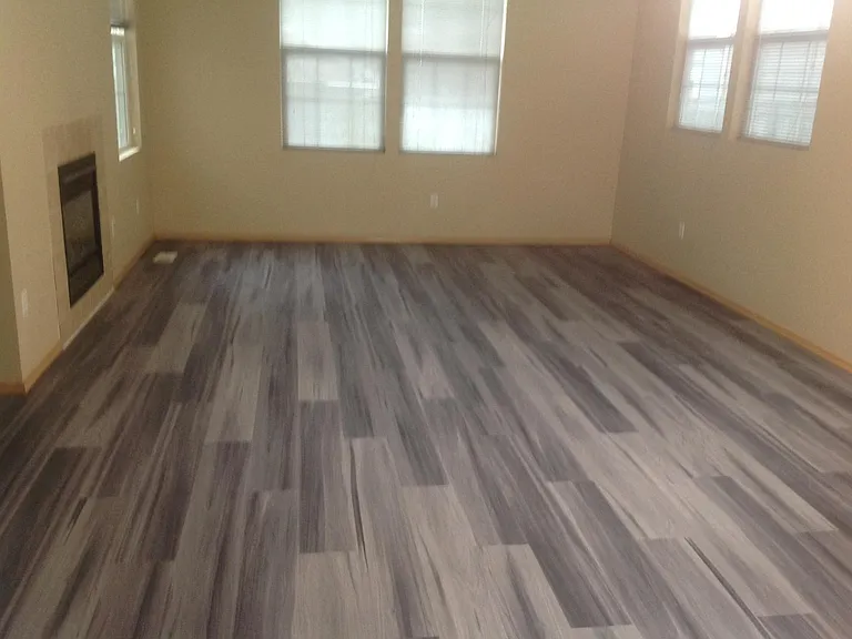 down stairs living room with newly hard floor