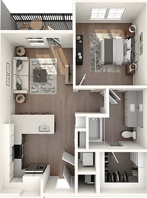 A1 Floorplan: 1 Bedroom, 1 Bathroom A1 Floorplan: 1 Bedroom, 1 Bathroom