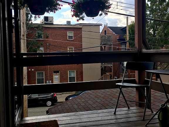 Small porch off the front door