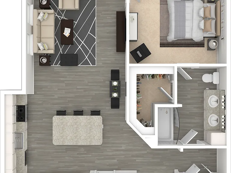 Dove | 1 Bedroom | 1 Bathroom | 891 SF Dove | 1 Bedroom | 1 Bathroom | 891 SF