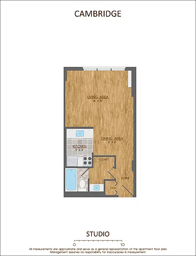 Floor plan Studio Standard