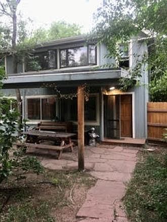 Front of the house and covered patio