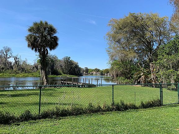 Dock and yard at lagoon.