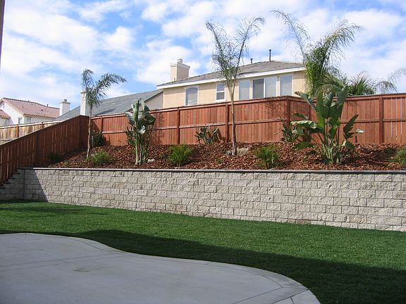 New wall and Landscaping