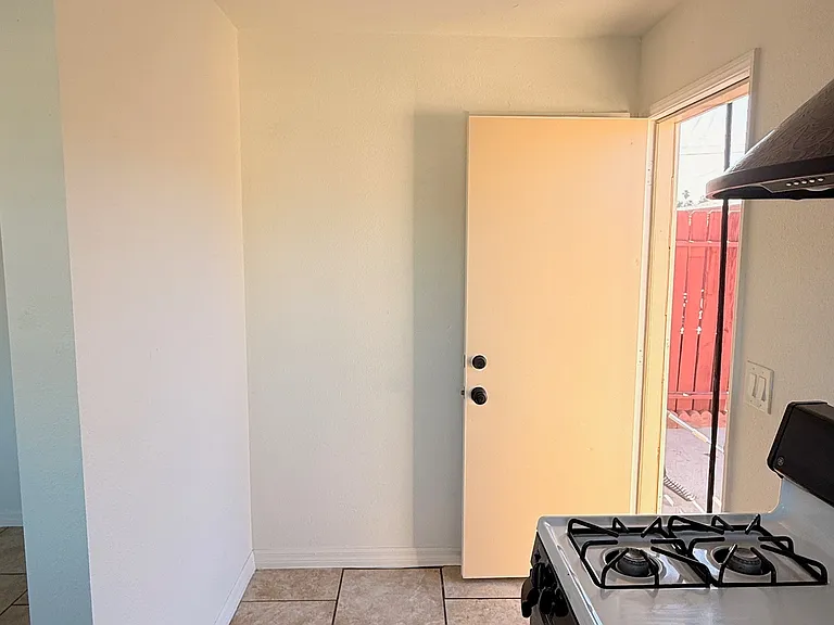 Back hall area, leads to bathroom and outback.