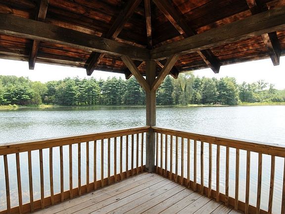 Gazebo overlooking lake