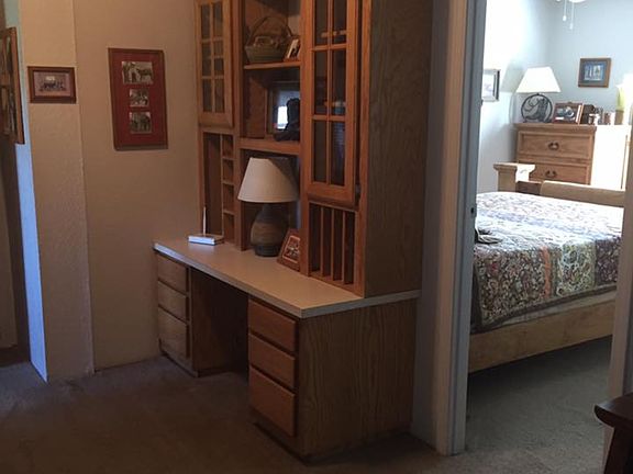 Built in hallway desk