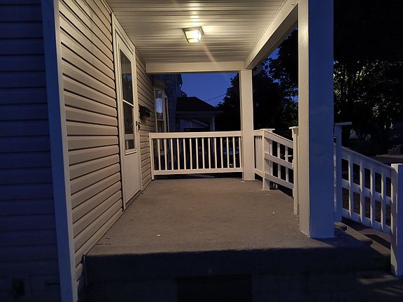 Side view of front porch before enclosing.