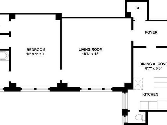 2nd image of 210 W 101st St APT 5H