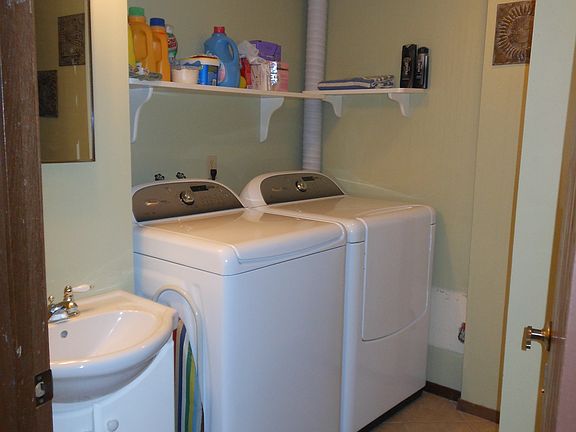 downstairs bath and laundry