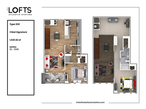 Floor plan 2D6 - 2 Bed Signature