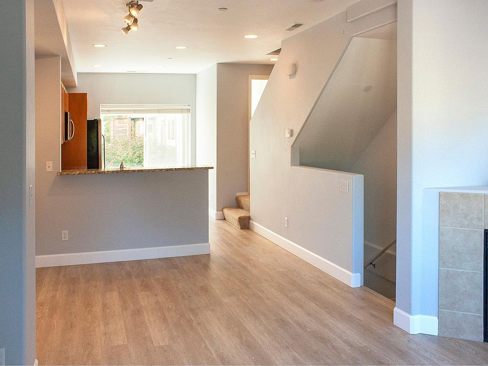 Main floor has vinyl plank flooring