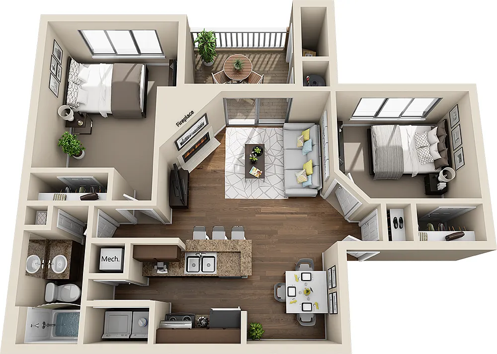 Floor plan The Cambridge