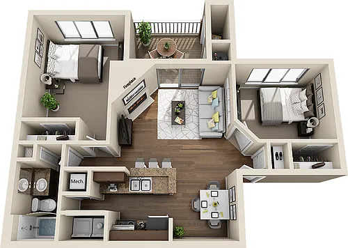 Floor plan The Cambridge