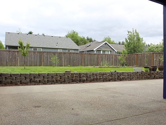 Large concrete patio