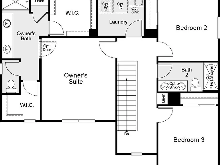 Second floor layout