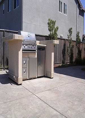 Back yard natural gas B B Q
