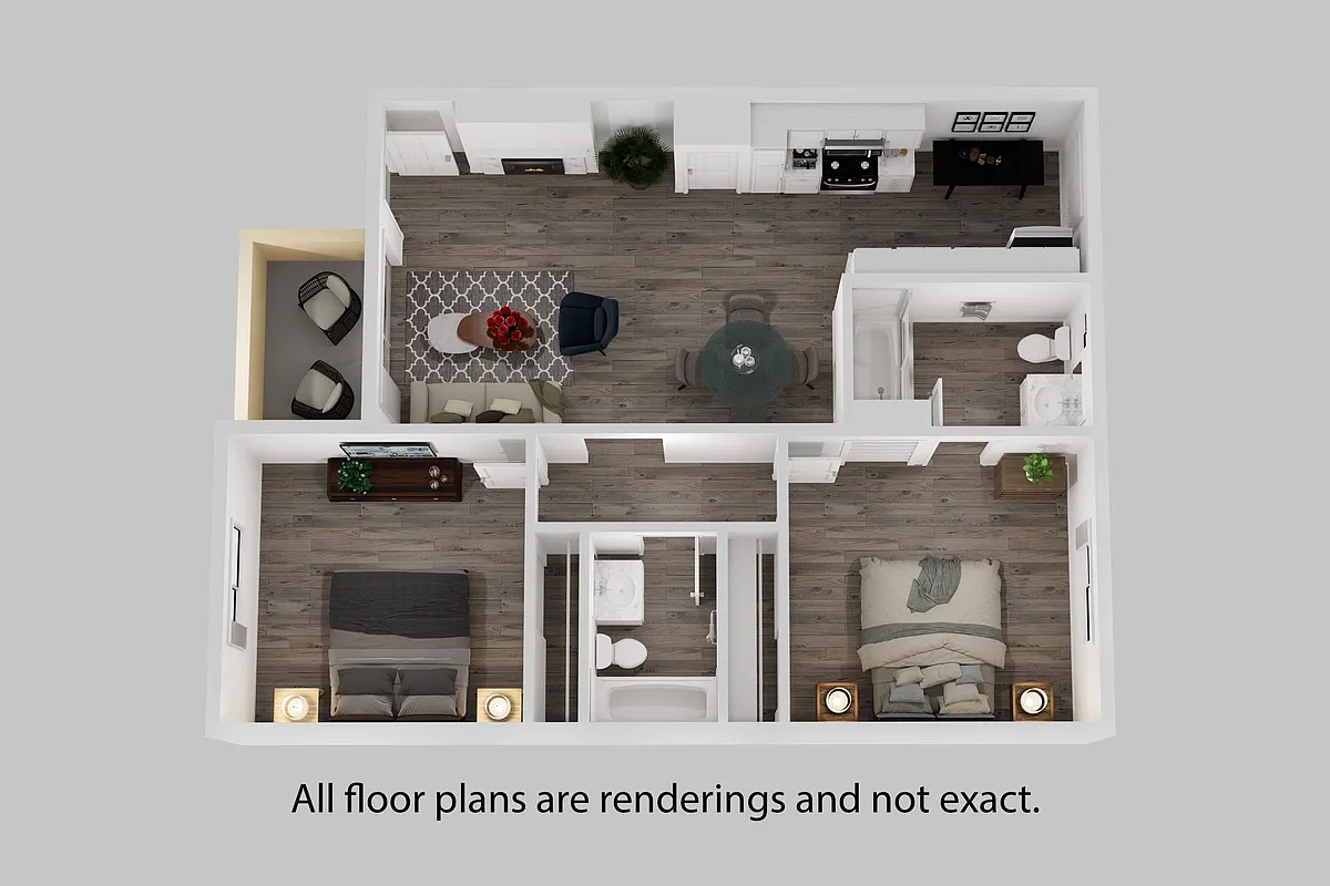 Floor plan 945 SQ FT