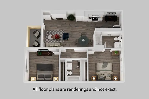 Floor plan 945 SQ FT
