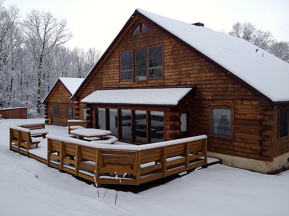 Rear of Home with Snow