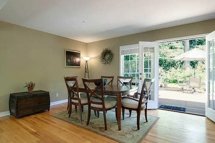view to outside deck