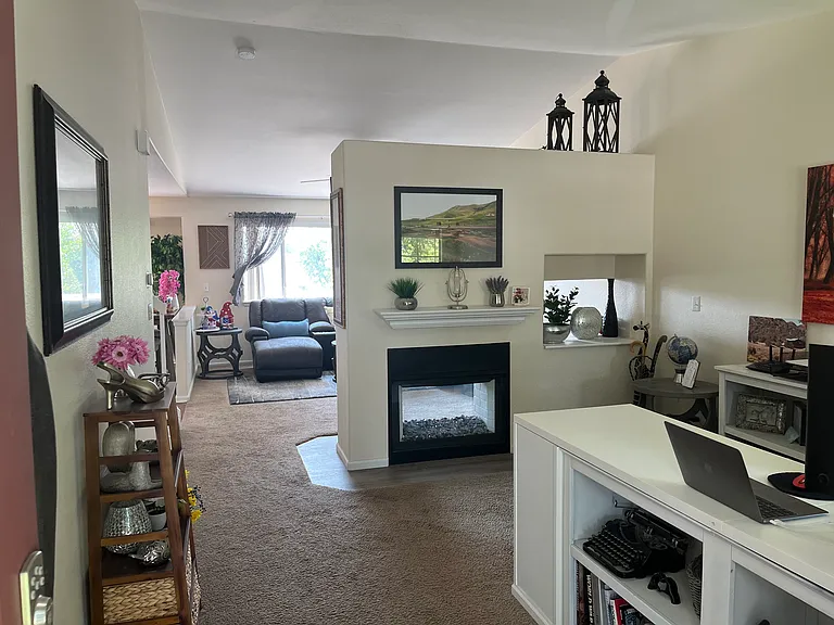 Beautiful, 2-sided fireplace on main floor