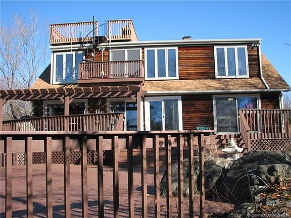 rear exterior and decks